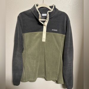 Columbia Color Block Fleece in Green/Gray